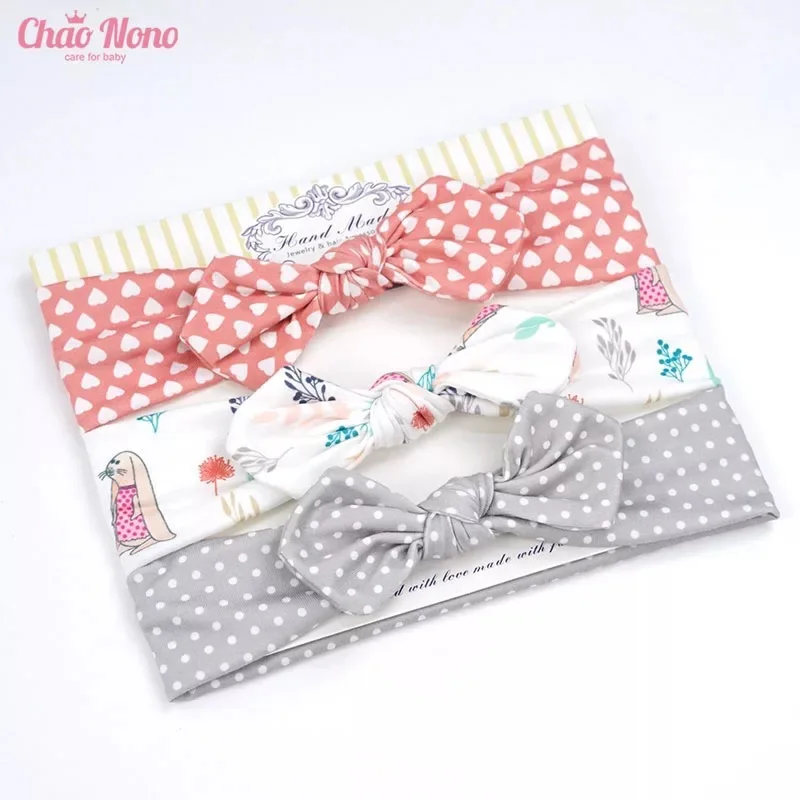 3 шт. эластичные повязки на голову для новорожденных из хлопка | Детская одежда и