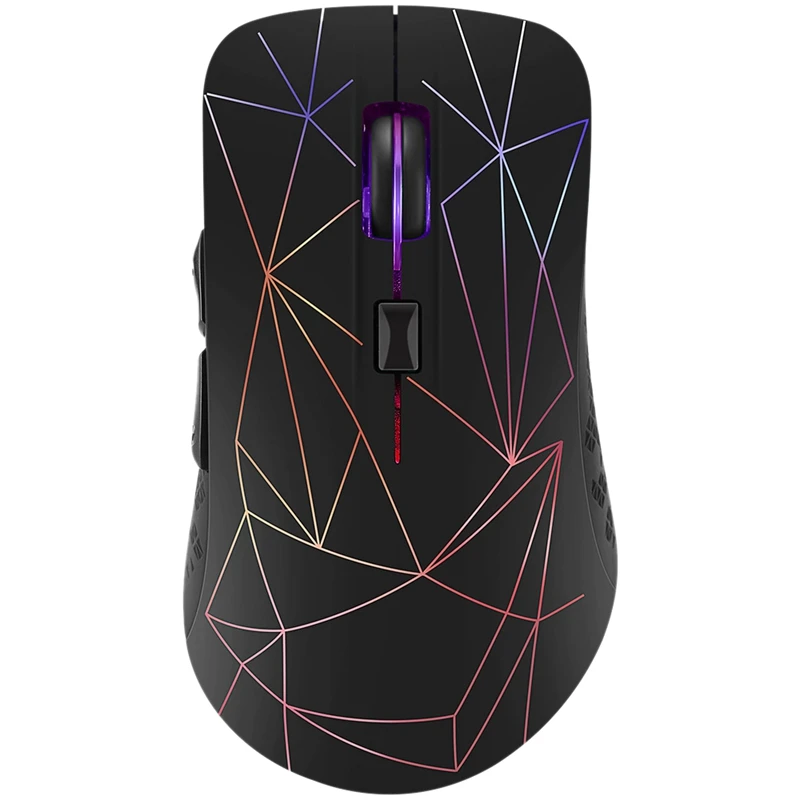 

Bluetooth Wireless Mouse 2.4G Dual Mode Mouse for Laptop Tablet Rechargeable Ergonomic Gaming Mouse 7 Color Backlit