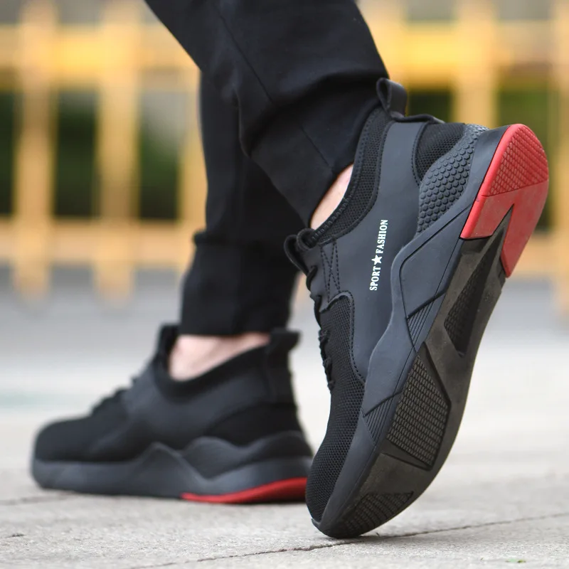 Мужские и женские кроссовки повседневные из стали для работы безопасности