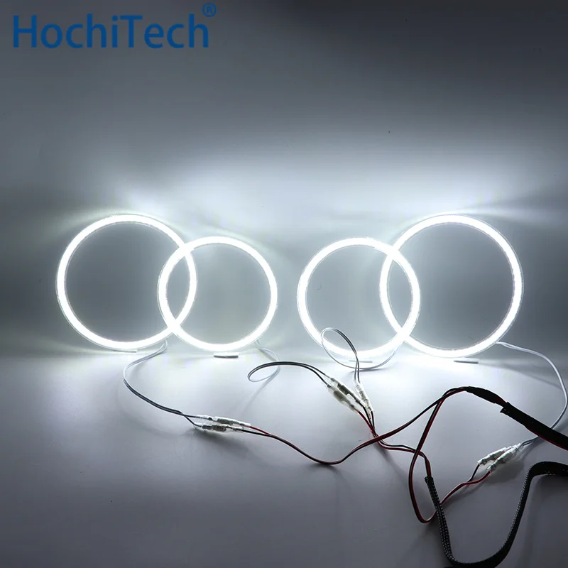 Ультра яркие красные/зеленые/Белый светодиодный глаза ангела halo Кольцо Комплект