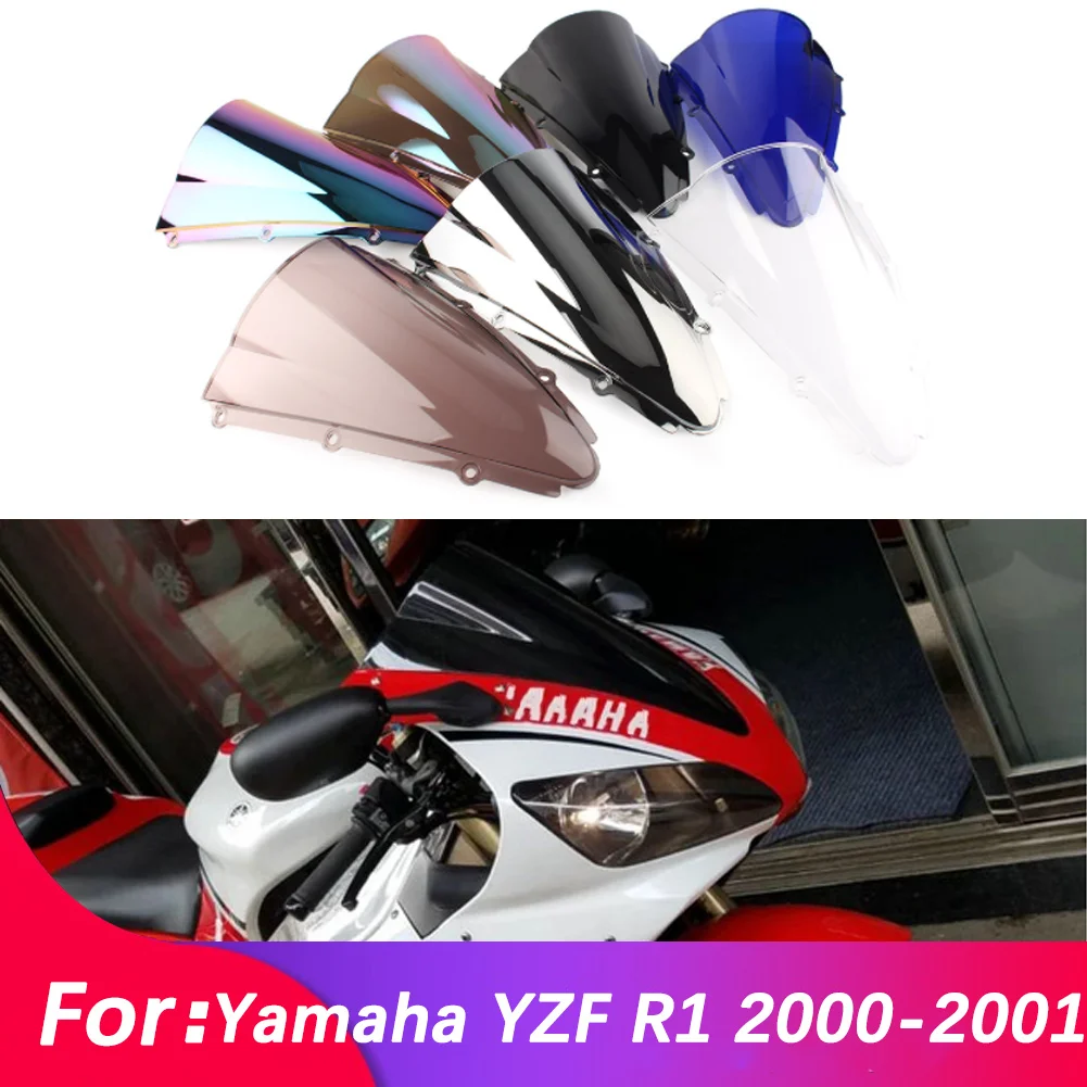 

Аксессуары для мотоциклов Cafe Racer, ветровое стекло для мотоцикла, ветрозащитный экран, ветрозащитный экран для Yamaha YZF R1/YZF-R1/YZFR1 2000-2001
