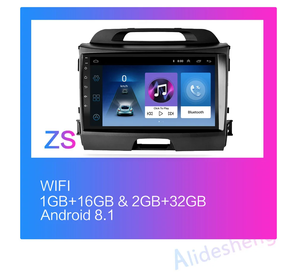 2din 2.5D HD Android 8,1 автомобильный DVD мультимедийный плеер для KIA Sportage 3 4 2010 2011 2012 2013 автомобильный Радио GPS навигация