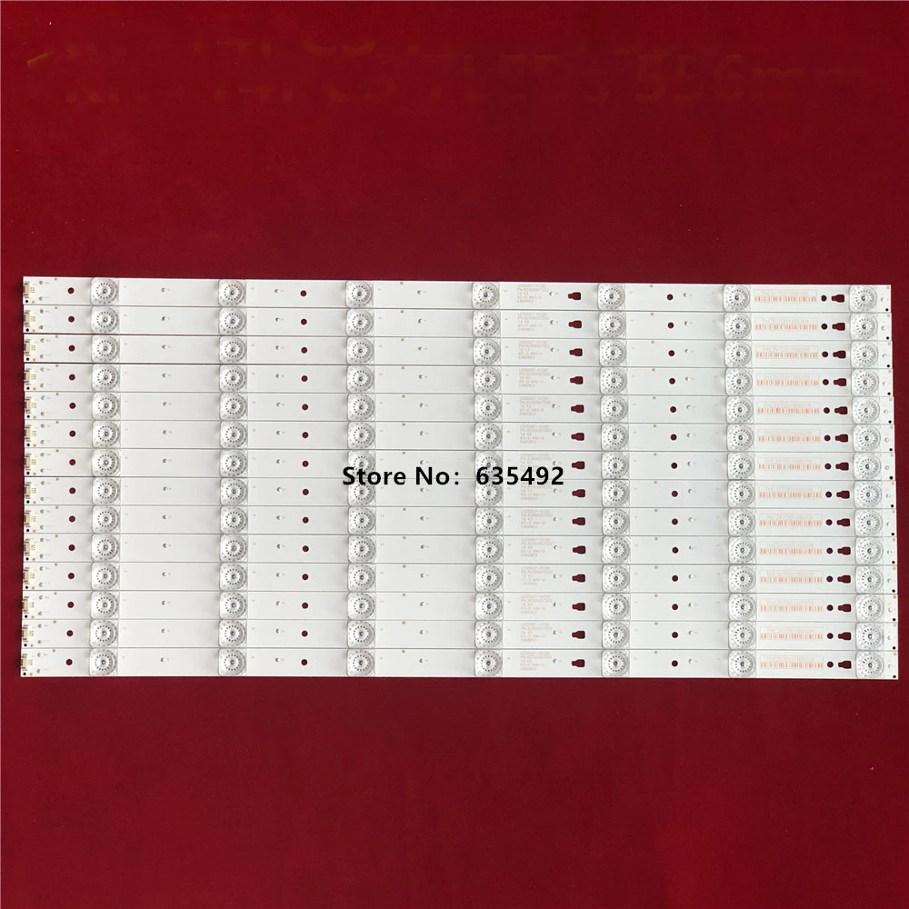 Новый комплект 14 шт. 7 светодиодный 555 мм Подсветка полоса для надежного удержания