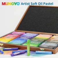 mungyo artist soft oil pastel heavy color stick for drawing set crayons 24364872 colors art supplies wooden box stationery