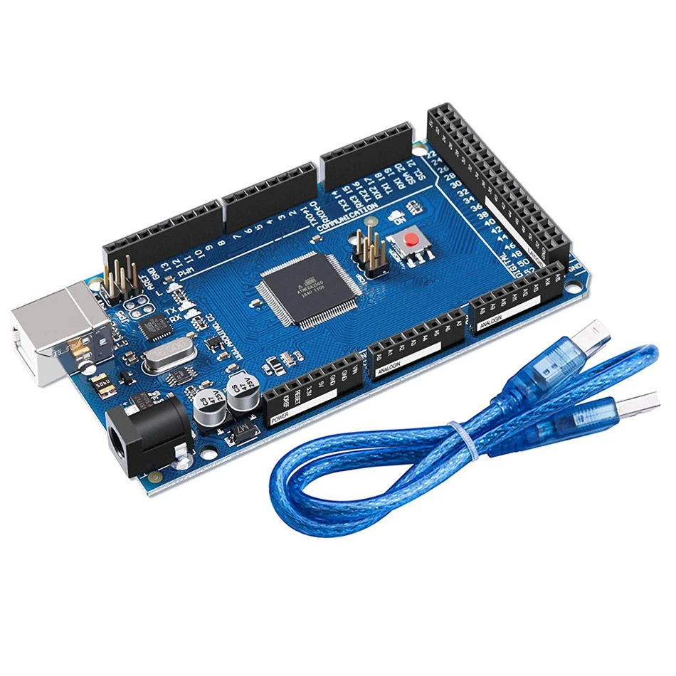 MEGA2560 MEGA 2560 R3 (ATmega2560-16AU CH340G) AVR USB Board Development For Arduino | Integrated Circuits
