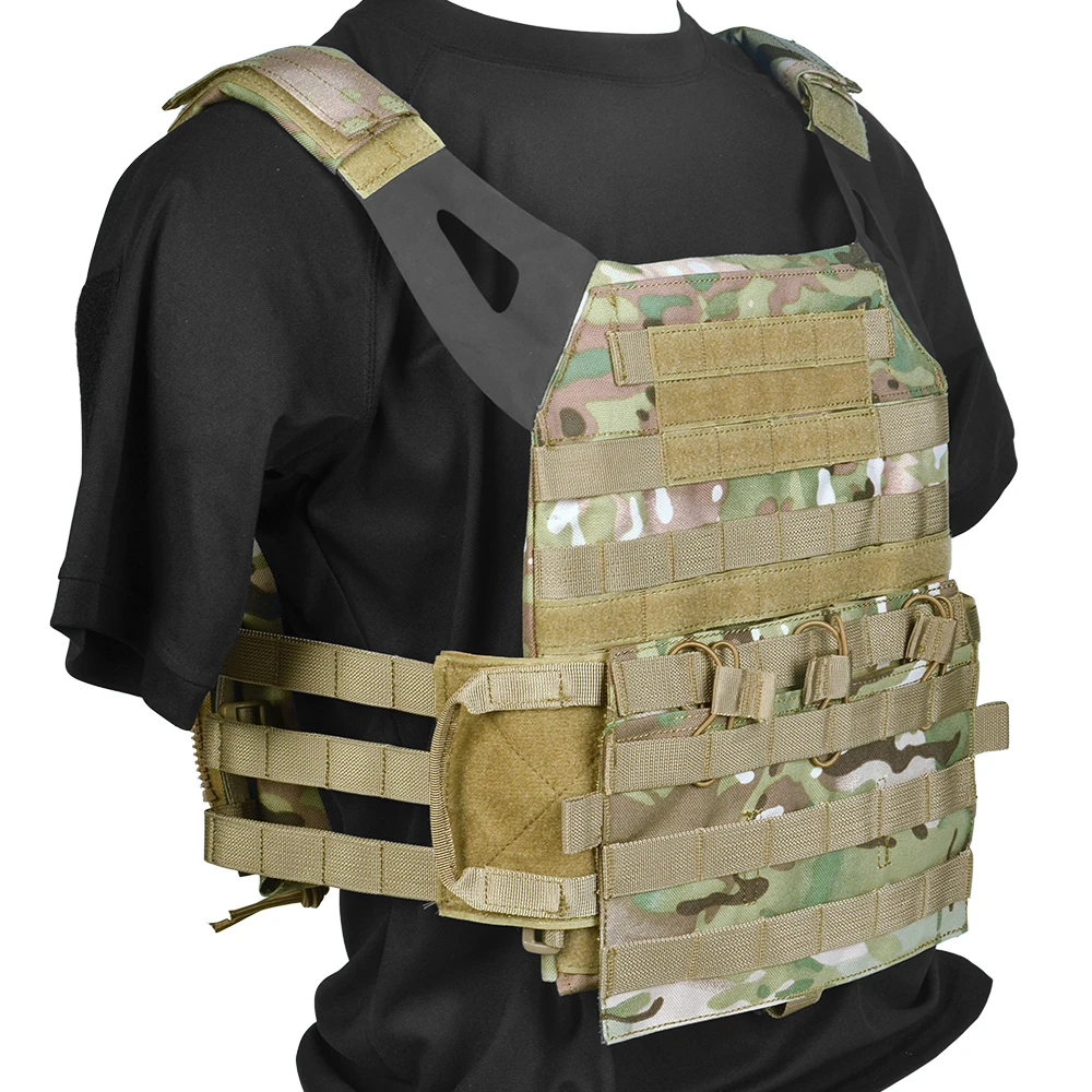 Detachable Tactical Vest JPC 2.0 Plate Carrier Triple QD Front Molle Panel Mag M4 5.56 Flap Nylon Paintball Airsoft Accessories