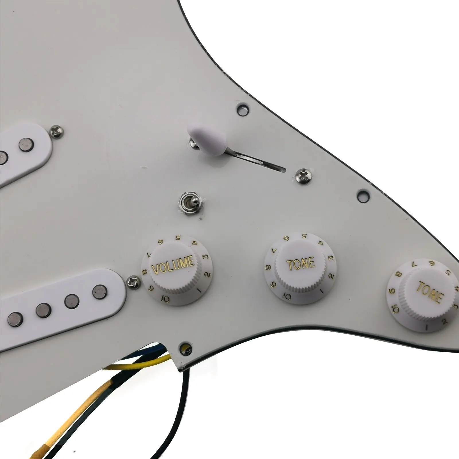 7-полосные пикапы для гитары pickguard SSS 60s стильные одинарные катушки Alnico 5 белая