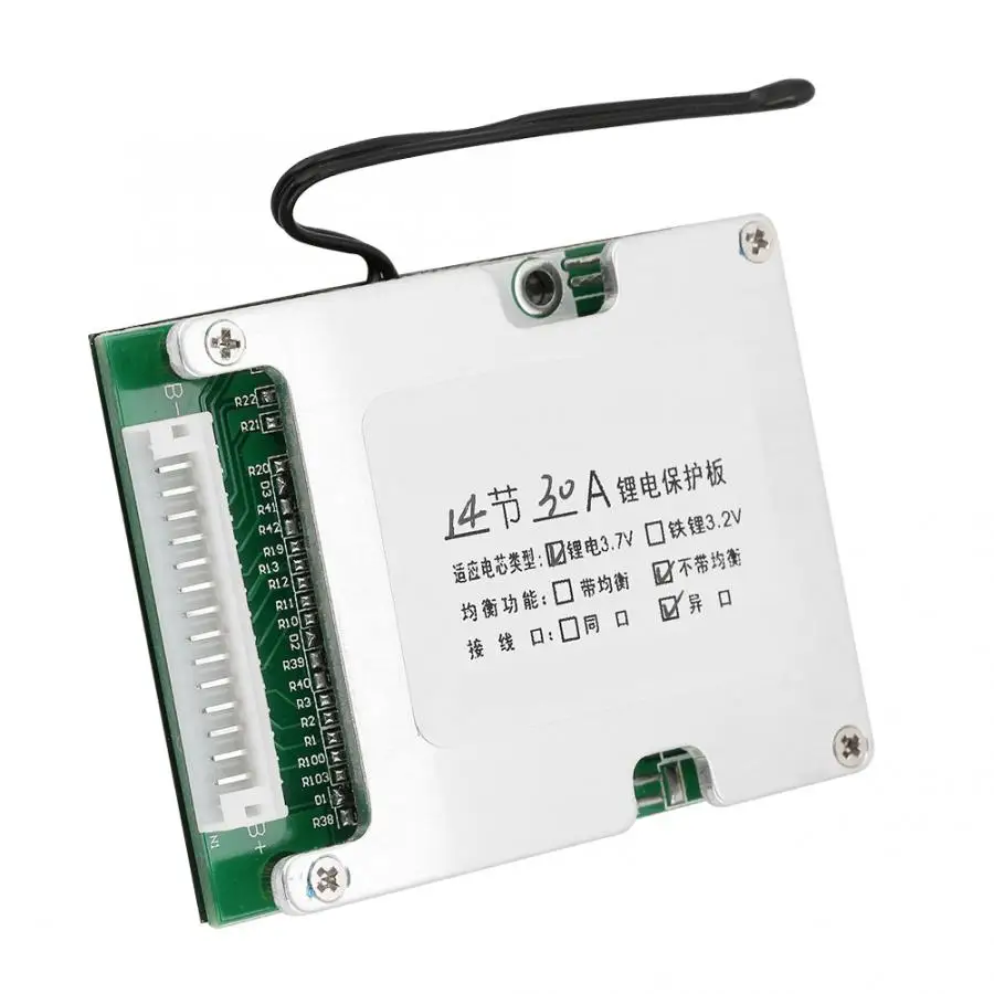 Тестер батареи 14S 30A литиевая аккумуляторная батарея 3,7 V литий-ионная ячейка BMS плата тестер емкости батареи