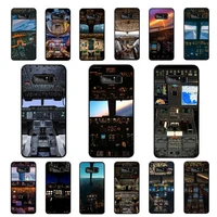 yinuoda aircraft airplane cockpit phone case for samsung note 5 7 8 9 10 20 pro plus lite ultra a21 12 02