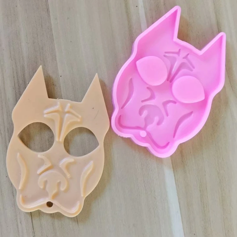 

T5UF DIY Crafts Decorations Making Epoxy Resin Mold Keychain Pendant Silicone Mould