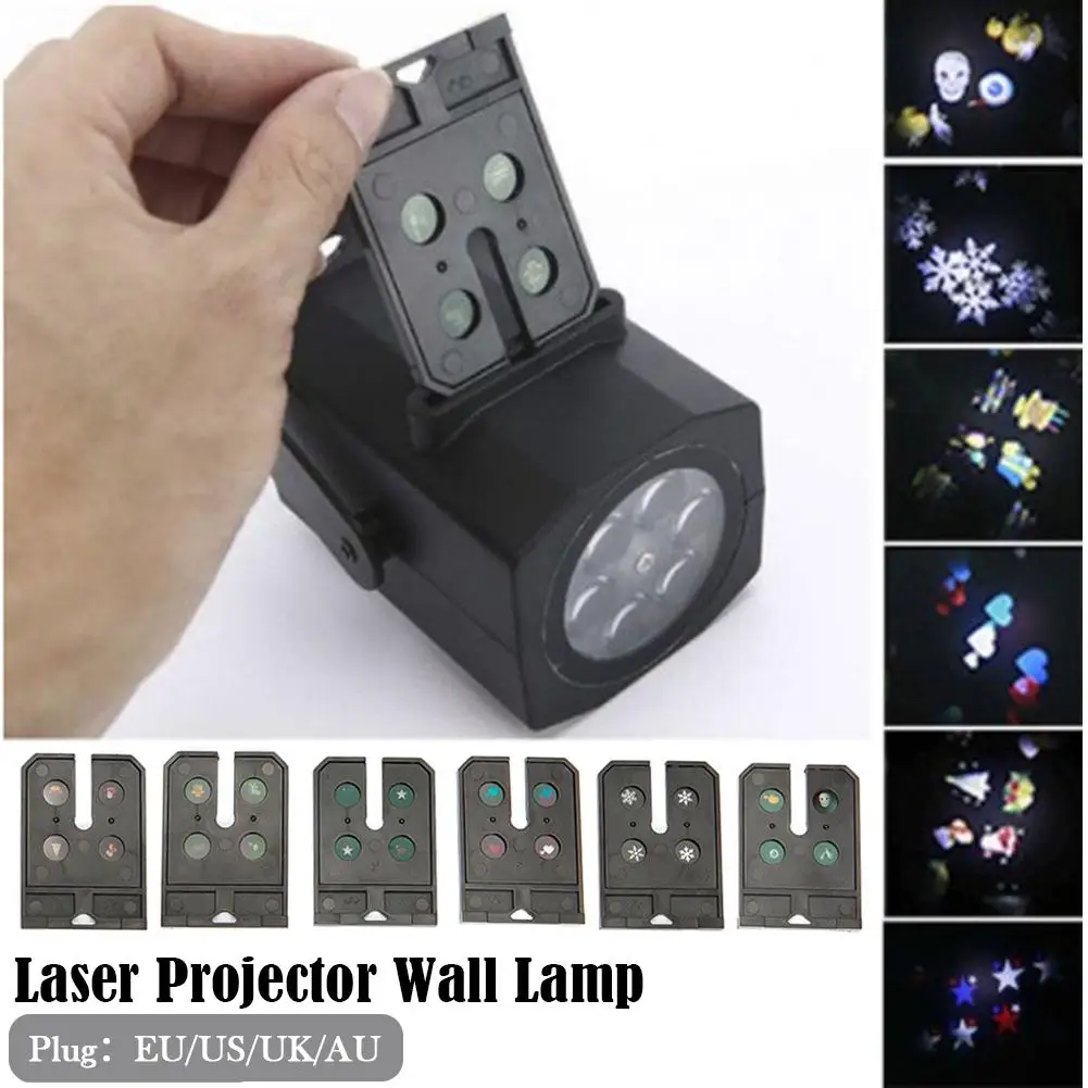 6 карт в наборе освещение с дизайном Снежинка уличный светодиодный ландшафтный