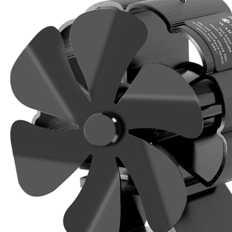 

Heat Powered Stove Fan for Fireplace Circulate Warm Air Saving Fuel Efficiently