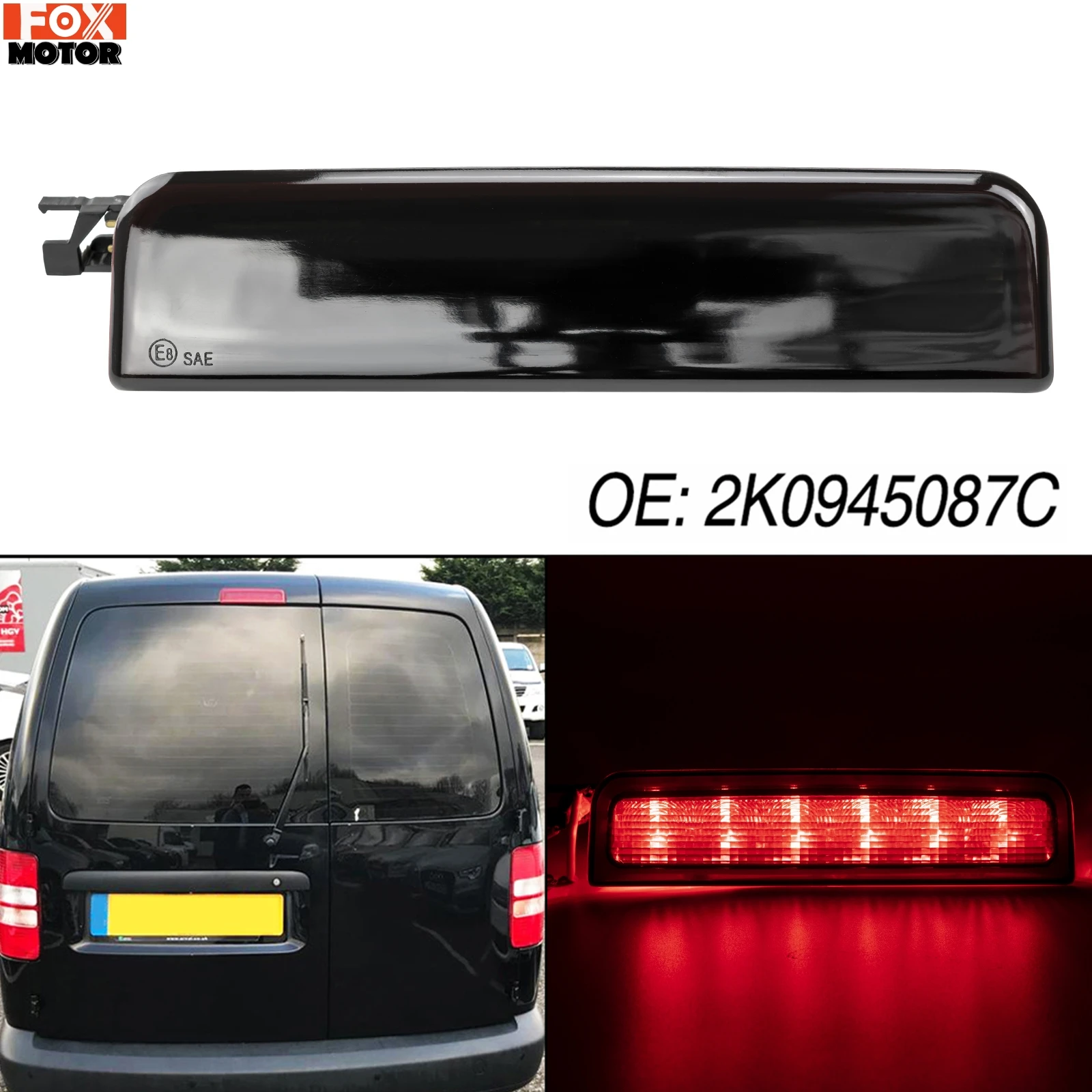 

Для VW Caddy 2003-2015 Третий Центральный высокий уровень задний тормозной светильник в сборе 2K0945087A ESTATE 2KB 2KJ 2CB 2CJ BOX 2KA 2KH 2CA 2CH