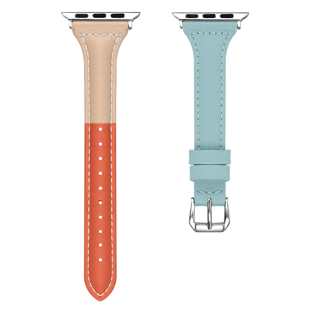 Кожаный браслет для Apple Watch Band Series 6/5/4/3 сменный ремешок трех цветов iWatch SE 42/38/40/44 мм |