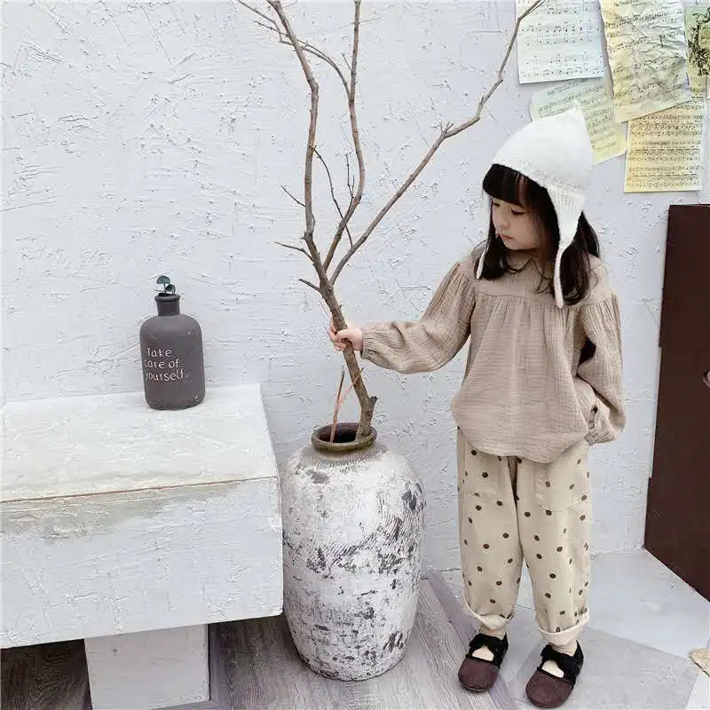 Детские осенние новинки 2020 осенняя одежда для девочек рубашки с длинными