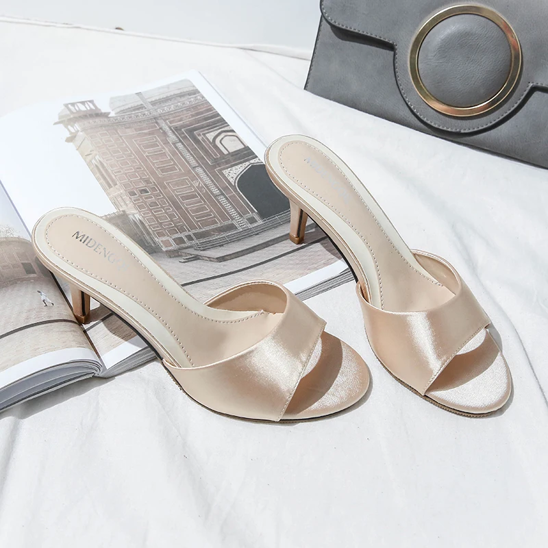 Новинка Пикантные женские тапочки с широко открытым носком Прекрасно