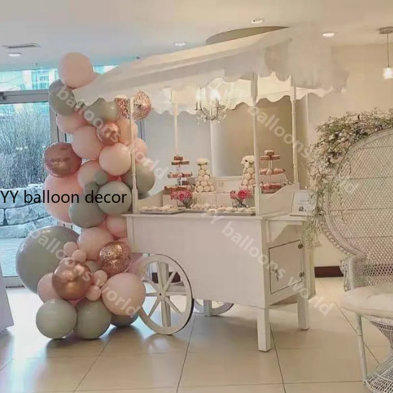 S арочный комплект 59 шт конфетти розовое золото для малышей Розовый Серый