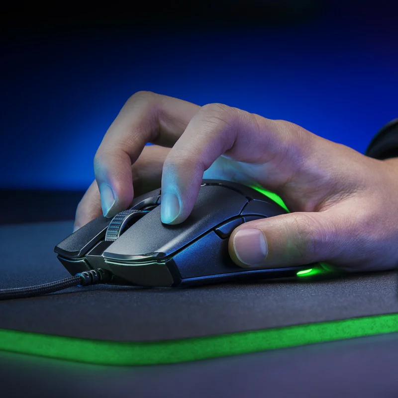 Игровая мини-мышь Razer Viper сверхлегкая оптический сенсор 8500 точек/дюйм цветная RGB