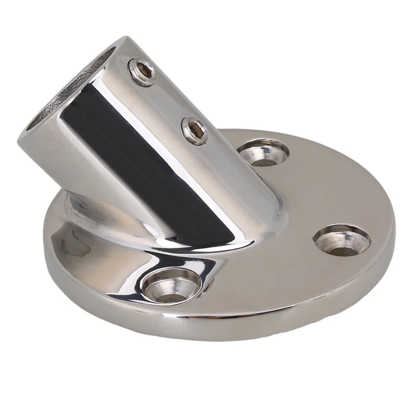 

Marine Tube Base Stainless Steel 45 Degree Marine Handrail Fittings for Rowing Yachts