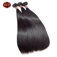 svt hair brazilian straight hair 134pcslot 100 human hair bundles extensions non remy natural black weave bundle deals
