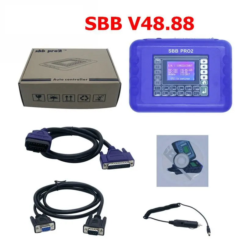 SBB V48.88 SBB Pro2 V48.88 V48.99 V33.02 V46.02+ Мини Zedbull Auto программатор ключей SBB 48,88 48,99 версия Zed Булл OBD2 Ключ чайник - Цвет: SBB V48.88