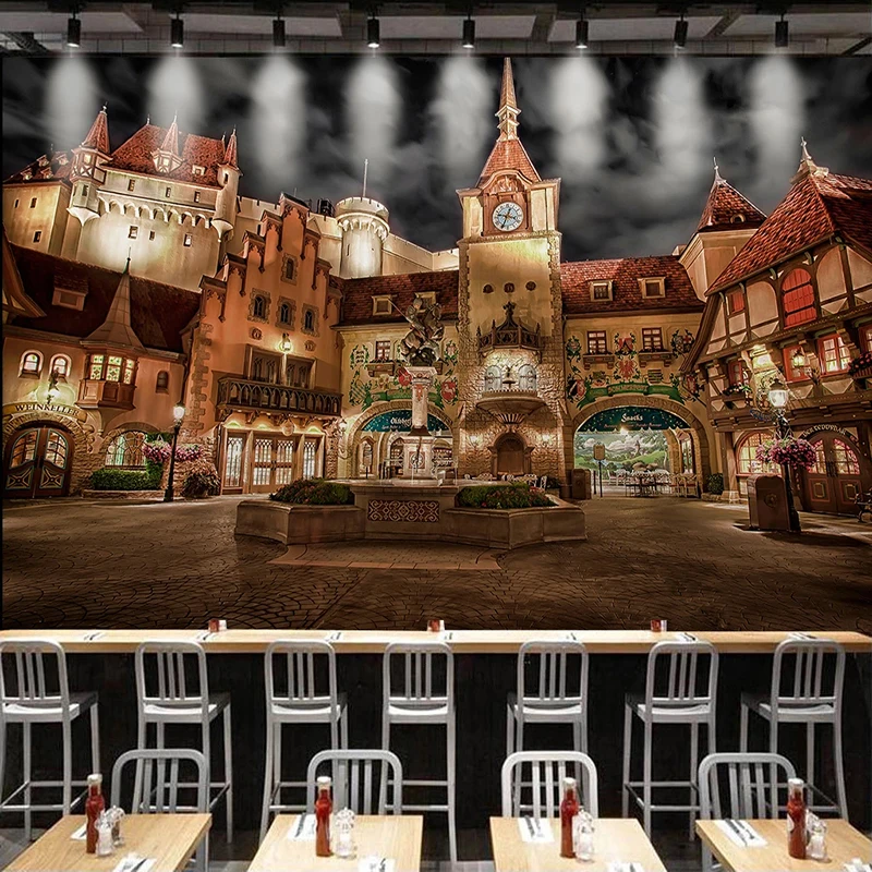 Обои в европейском ретро стиле Настенный декор самоклеящиеся водонепроницаемые