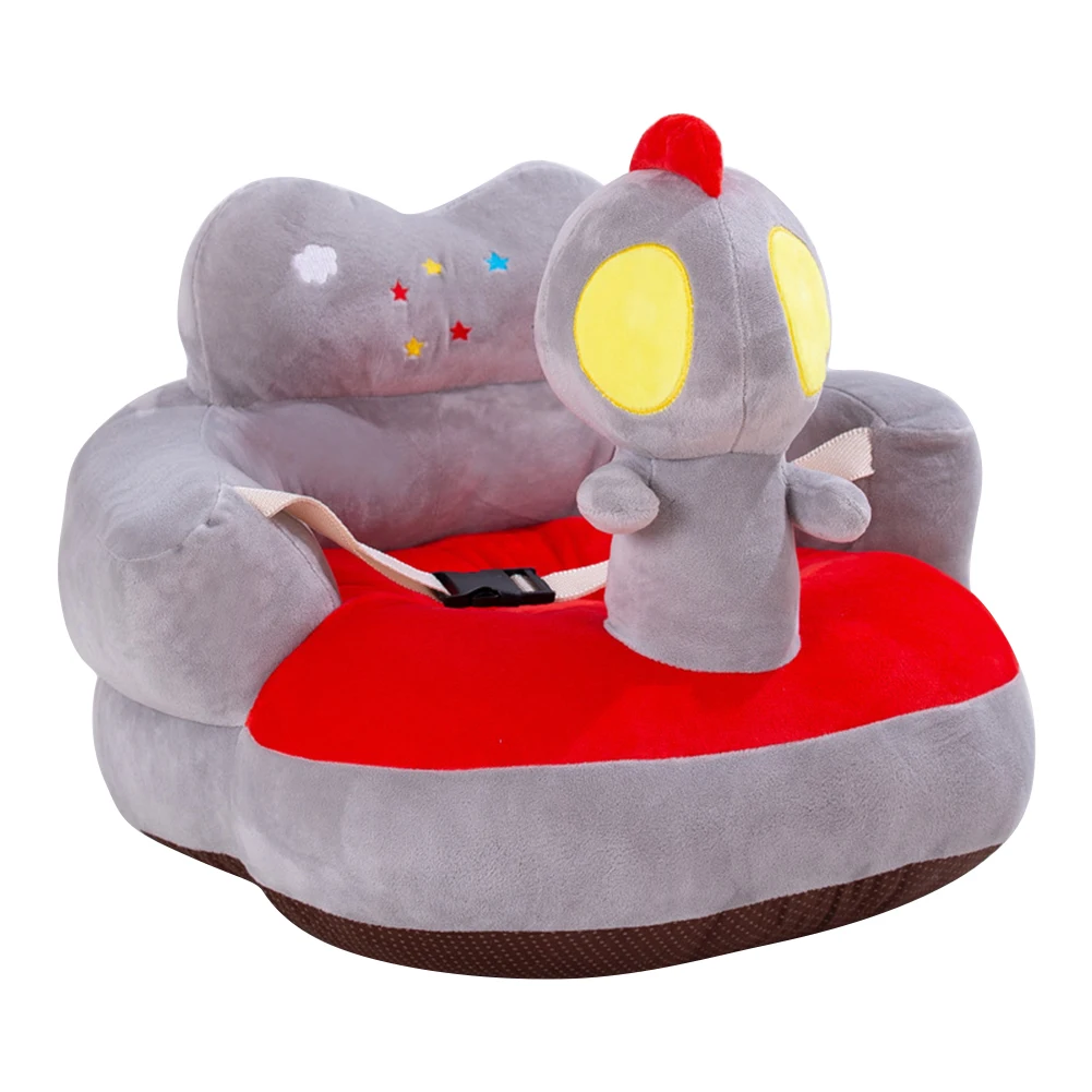 

Sofa Support Seat Cute Cartoon Case Soft Plush Chair for Kid Baby Infant Feeding Cover Plush Playing Chair with Belt