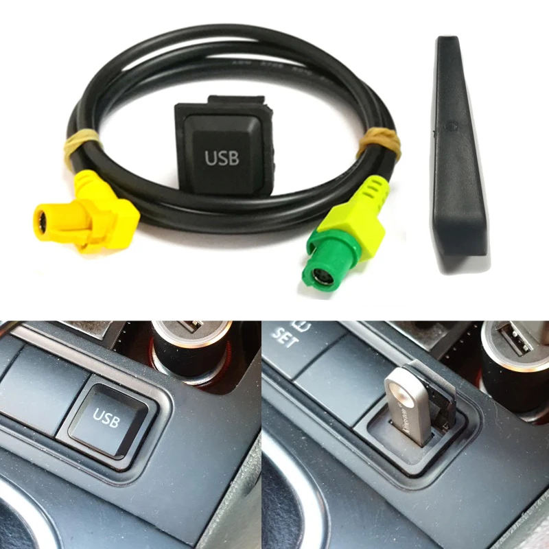 Автомобильный USB AUX переключатель кабельный жгут USB аудио адаптер RCD510 RNS315 для VW Passat B6 B7 Golf 5 MK5 Golf 6 MK6 GTI Jetta 5 MK5 CC