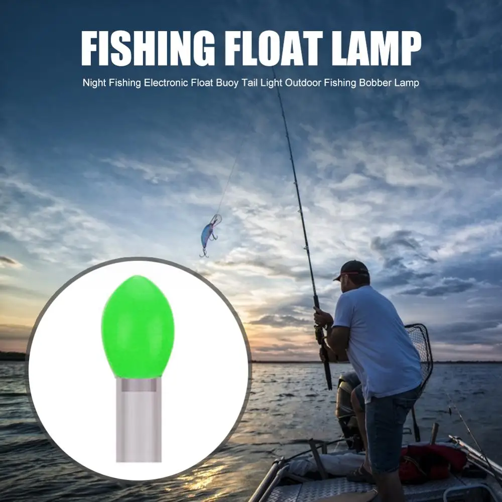 2 шт. рыболовная плавающая Лампа Ночная рыбалка Электронный буй хвост светильник