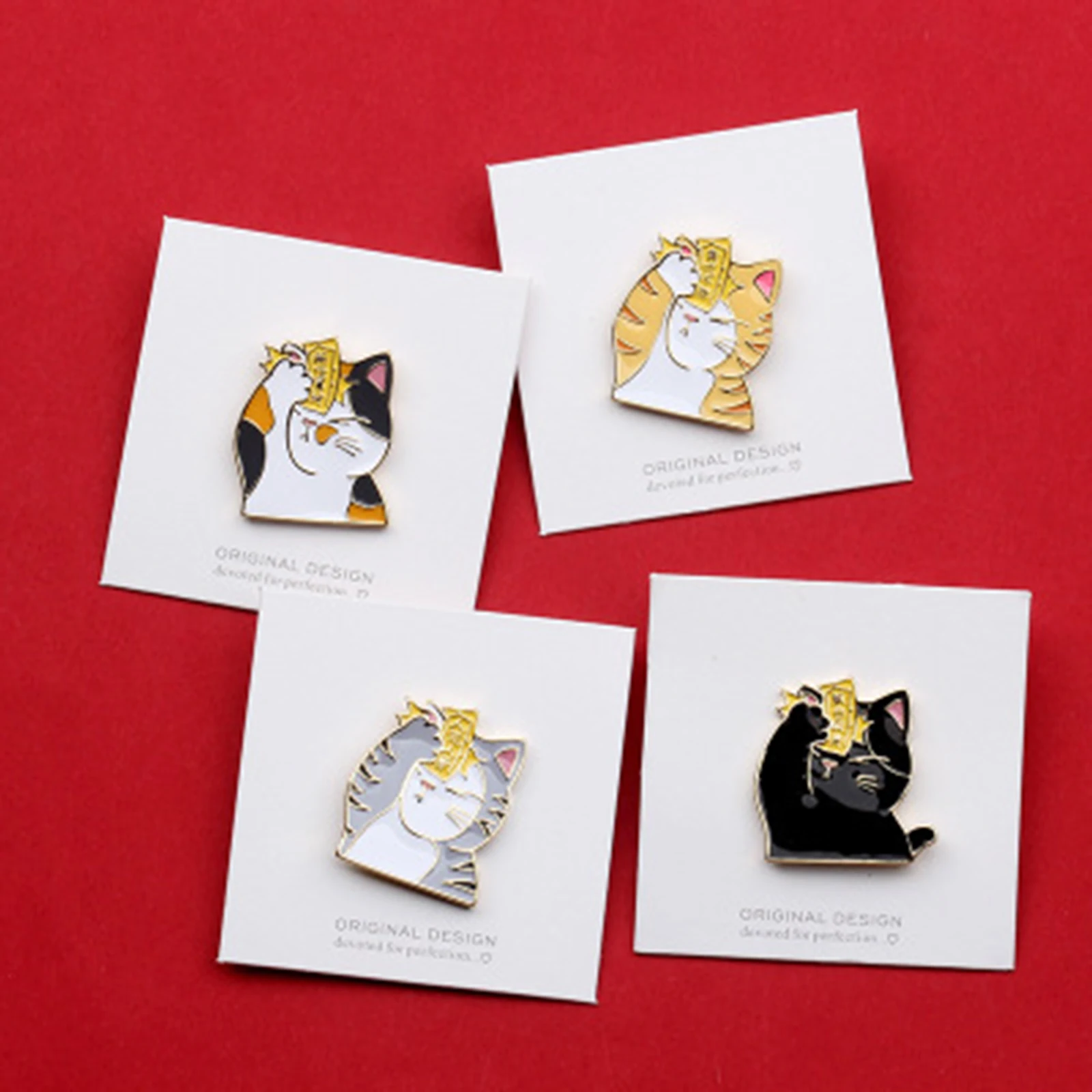 

1PC Fashion Cat Cute Animal Cartoon Brooches Accessories Women Girls Party Sweater Funny Winter Design Lapel Pins Badges Jewelry