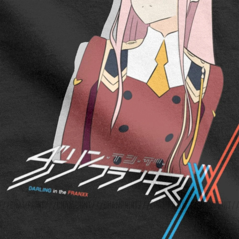 Футболка Darling In The Franxx Zero Two футболка с короткими рукавами из 100% хлопка милые