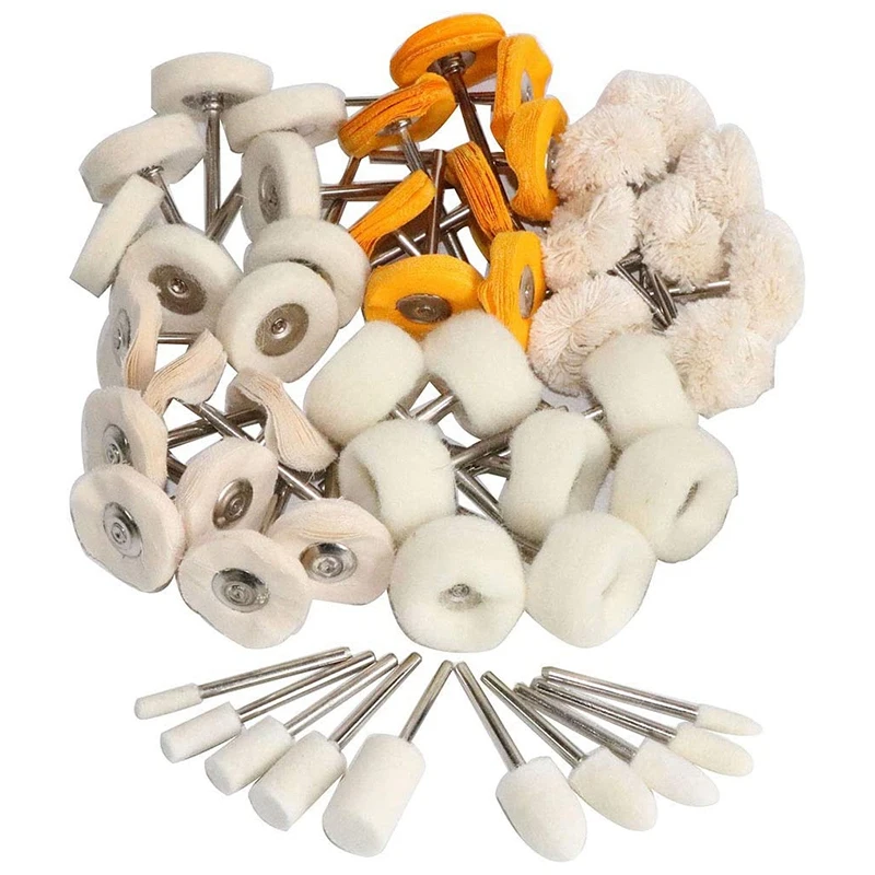 

50 шт., набор полировальных насадок, 1 дюйм, хвостовик 3 мм