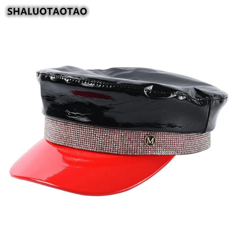 SHALUOTAOTAO трендовые женские высококачественные Кепки из искусственной кожи в стиле