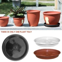 10 pcs round plastic solid color home garden flower pot plant saucers water tray base for indoor outdoor
