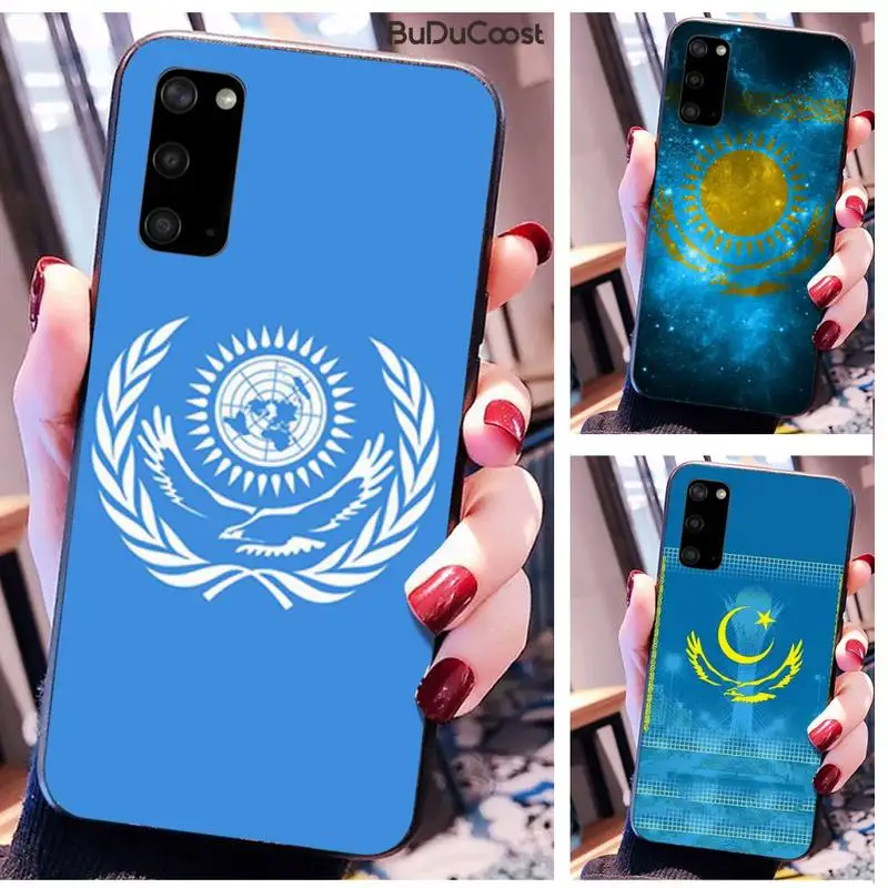 Чехол Diseny с флагом Казахстана для телефона Samsung Galaxy A10 A20 A30 A40 A50 70 A10S 20S A2 Core C8 A30S A50S