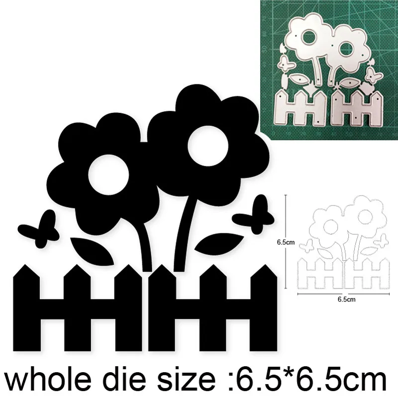 

metal cutting dies cut die mold flower butterfly fence decoration Scrapbooking paper craft knife mould blade punch stencils dies