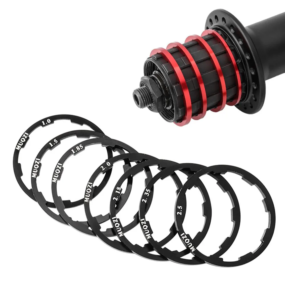 

MTB Grooved Hub Washer 1.0/1.5/1.85/2.0/2.18/2.35/2.5MM Bottom Bracket Spacers MTB Road Bike Freehub Washer Cycling Accs