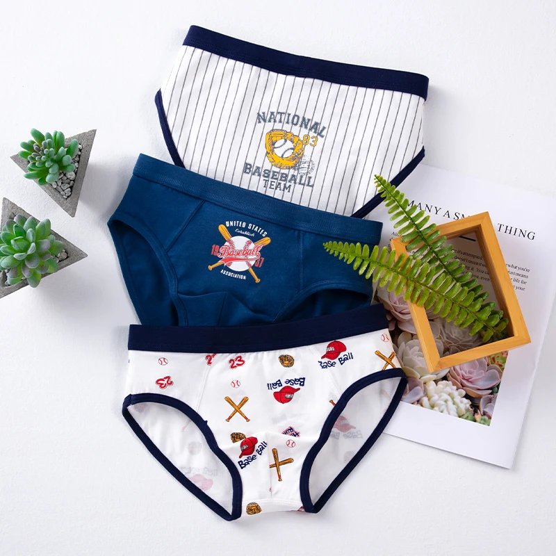 3 шт. детские трусики нижнее белье для мальчиков трусы боксеры подростков шорты