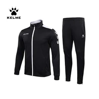 kelme mens sportswear warm tracksuit jacket sweatpants running sets jogging suits male joggers fitness sport suit men 3771200