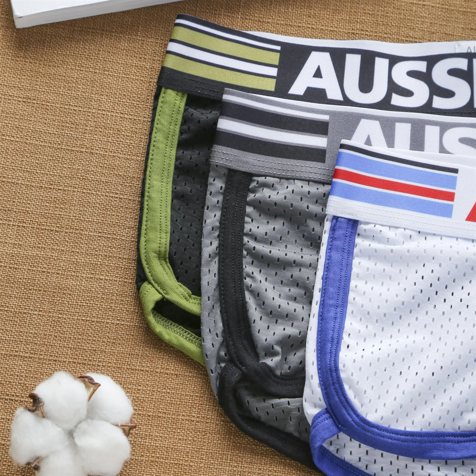 Боксеры aussieпреимущеские мужские из чистого хлопка модное молодежное нижнее