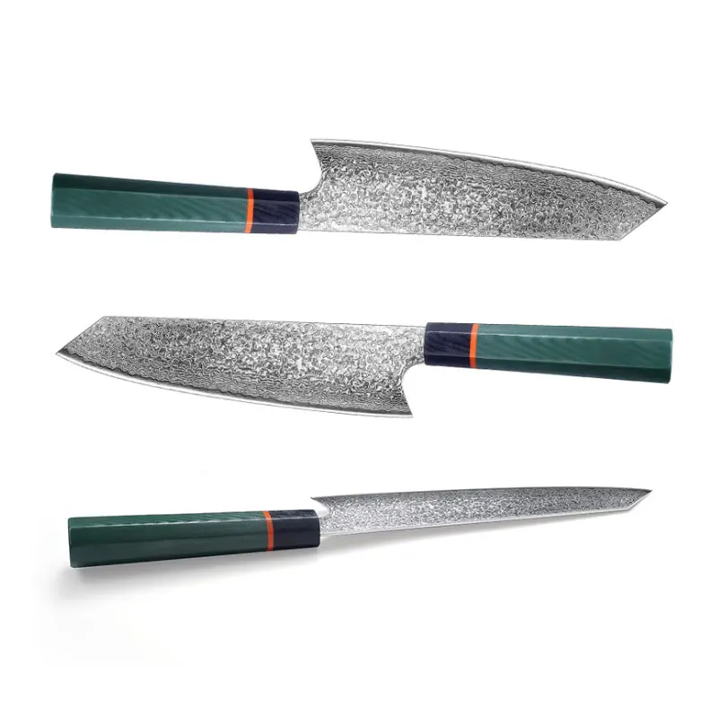 Нож шеф повара из дамасской стали VG10 профессиональные японские кухонные ножи