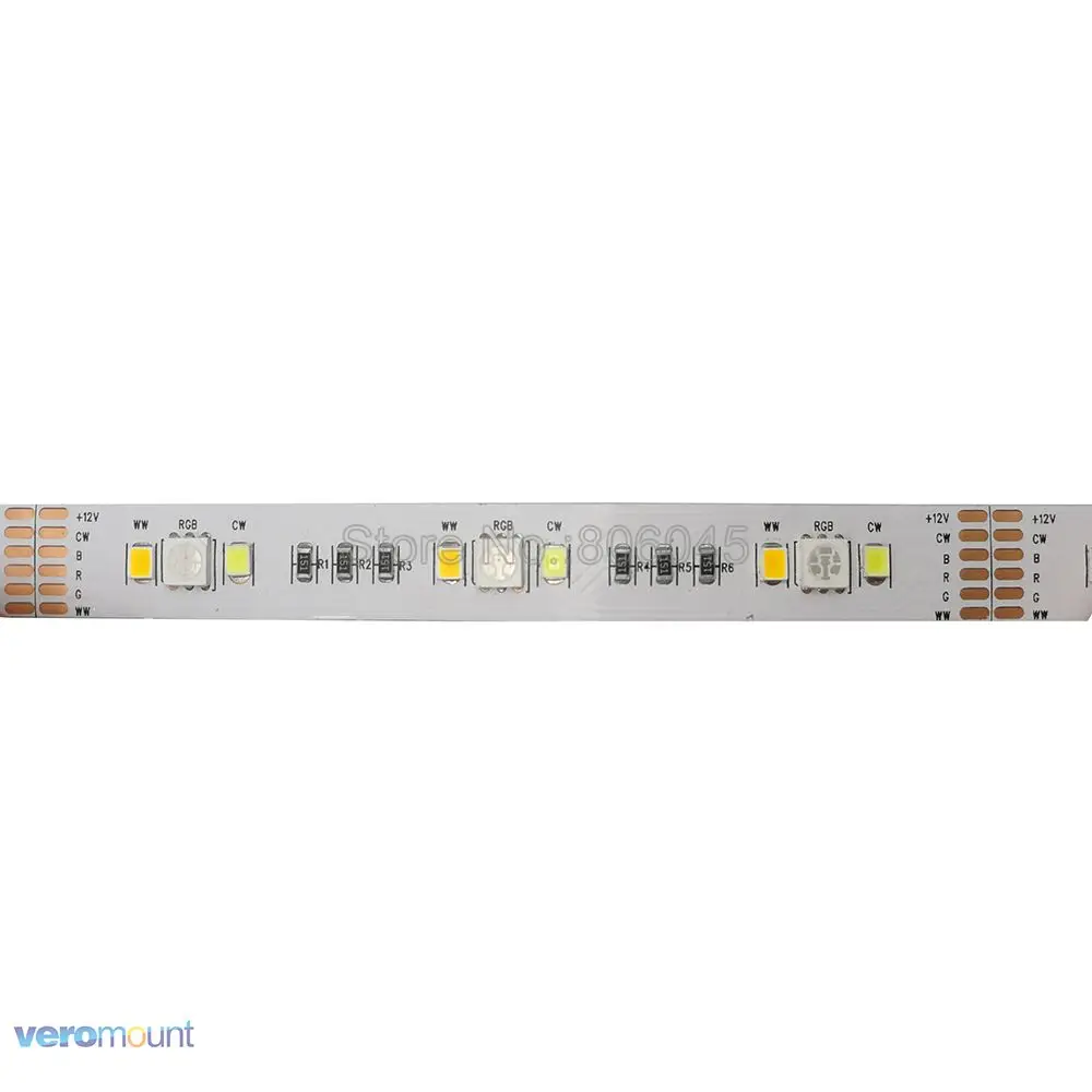 Светодиодная ленсветильник RGB + CCT 5050 SMD 2835 холодный белый теплый свет лента