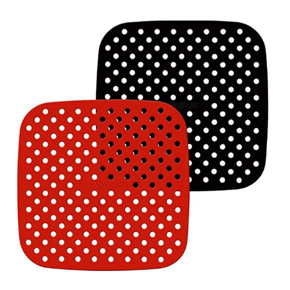

Reusable Air Fryer Lining Pad Non-slip Silicone Pad Square Baking Pads Food Steamer Liner Prevent Sticking Kitchen Tools Gadgets