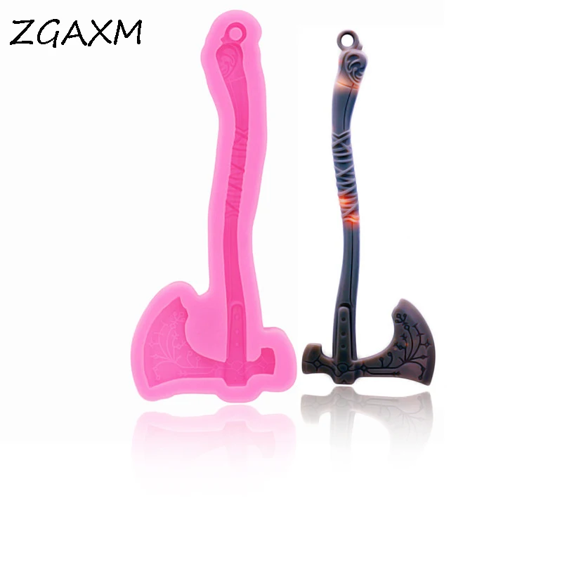 

ZG1065 New Axe epoxy resin silicone mold, keychain pendant jewelry craft mold, home kitchen baking gadgets