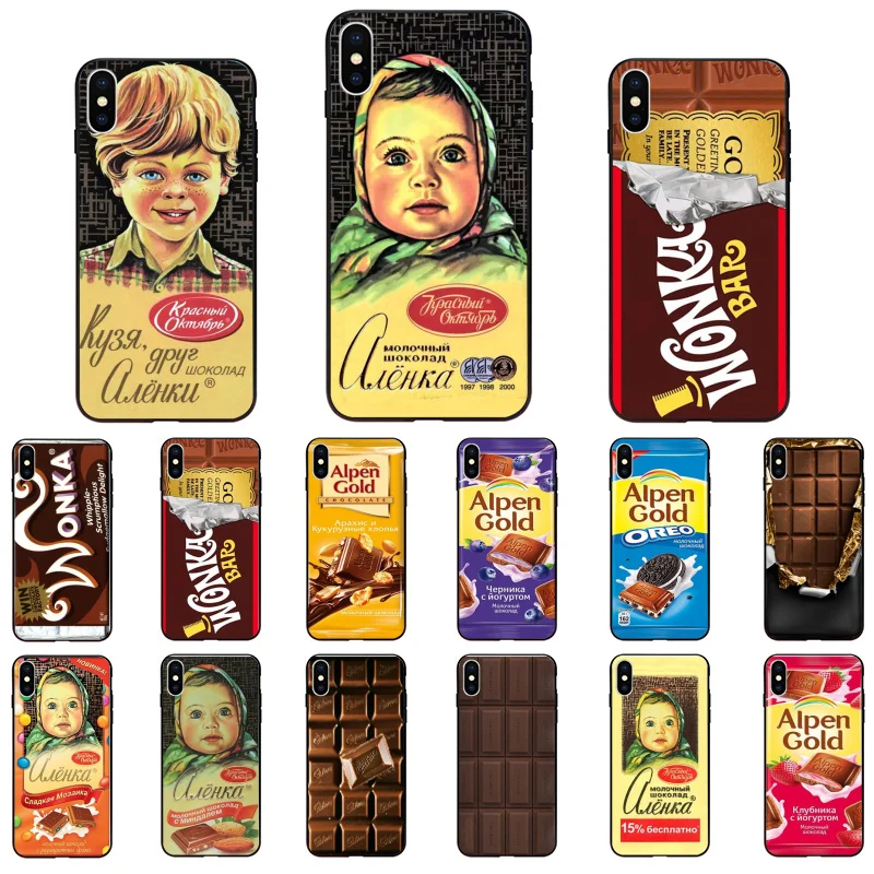 

Alenka bar wonka chocolate Phone Case For iphone 12 11 Pro Max Case For iPhone 11 12 mini XS MAX X XR SE2 8 7 6S Plus Case