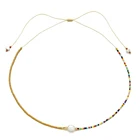 Тонкое ожерелье ZMZY ручной работы для женщин и девушек, ожерелье из натурального жемчуга с бусинами Миюки, хороший подарок, модное классическое Ювелирное Украшение на воротник