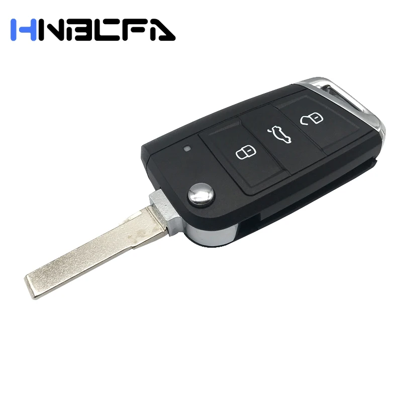 

Чехол для автомобильного ключа с 3 кнопками для Volkswagen Passat Golf 7 MK7 Beetle Bora сиденье для Polo Leon для Skoda Octavia