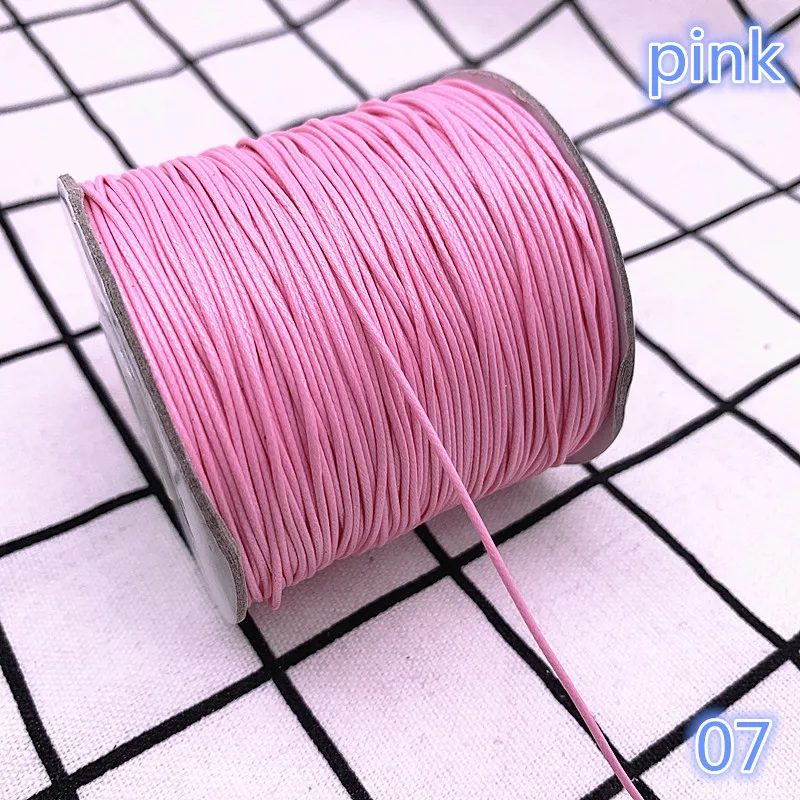 0.5-2.0mm Pink Waxed Cord Thread String Strap Necklace Rope Bead DIY Jewelry Making for Shamballa Bracelet | Украшения и