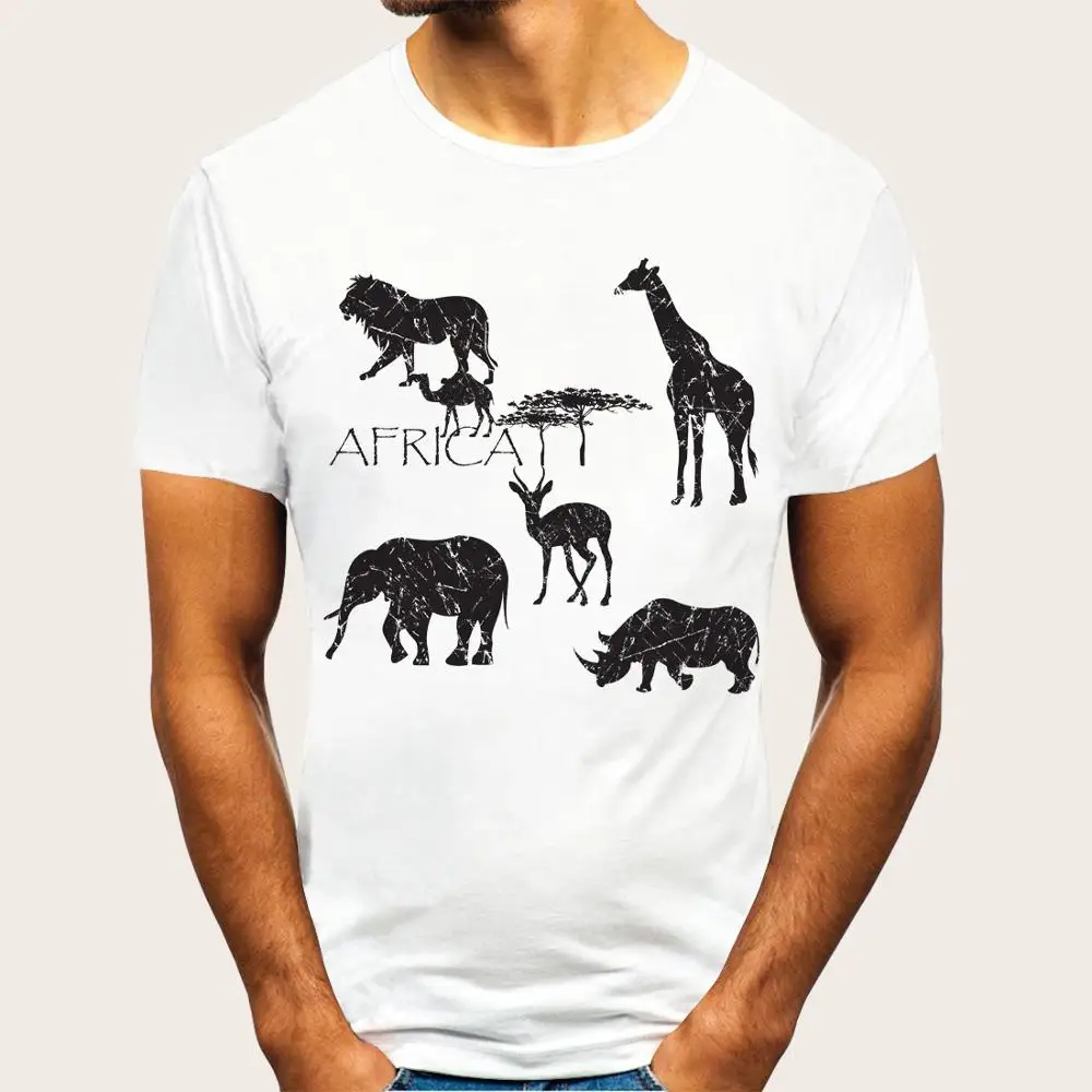 Футболка мужская с принтом хлопок короткий рукав модная уличная одежда в стиле