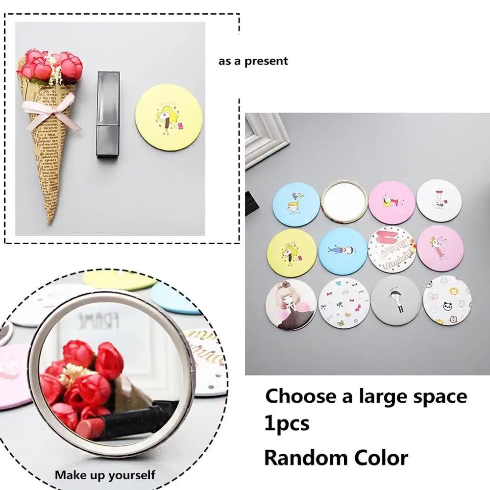 1 шт. портативное мини зеркало для макияжа|Зеркала макияжа| |